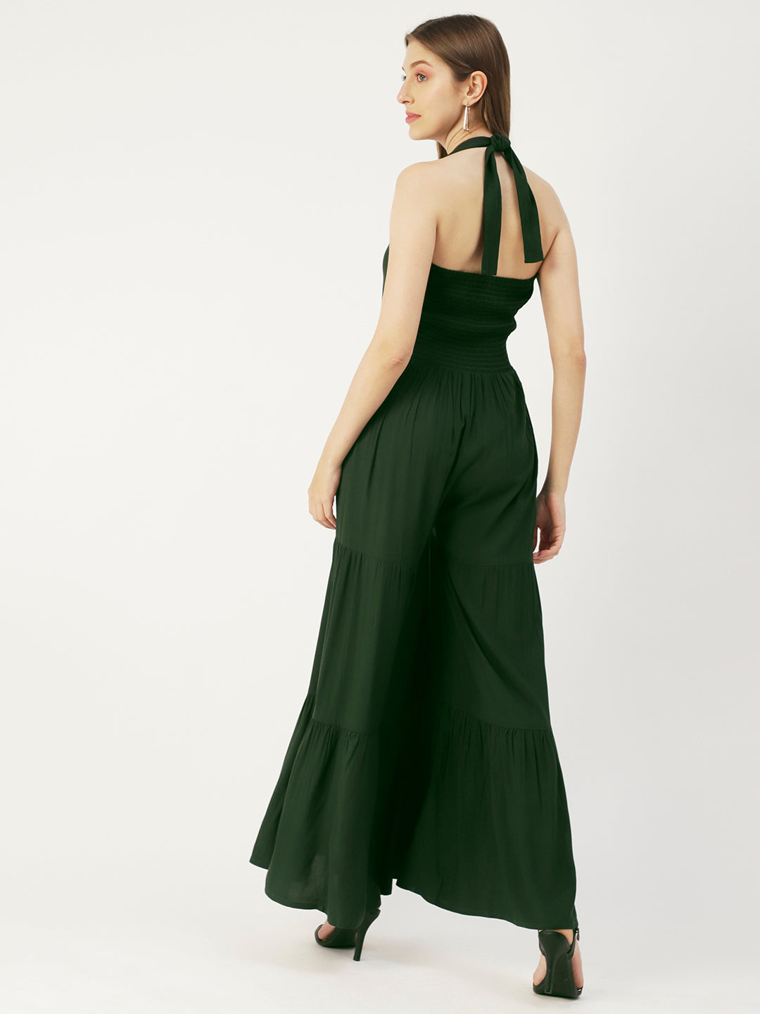 Printed Jumpsuit, Halter Neck