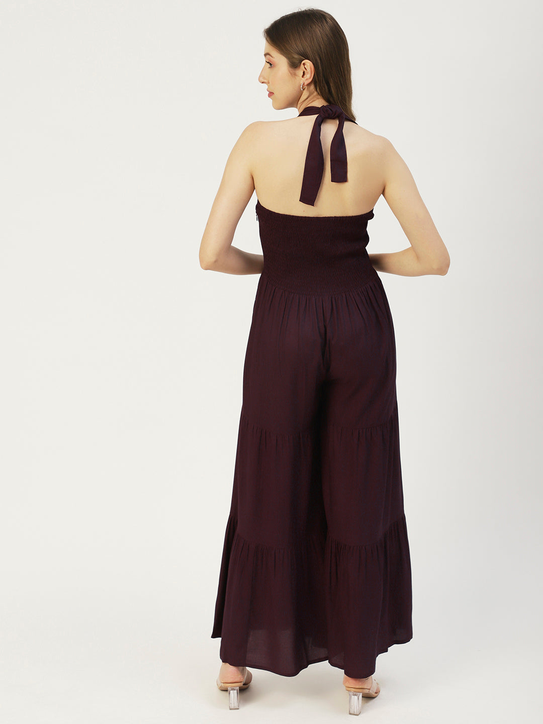 Printed Jumpsuit, Halter Neck