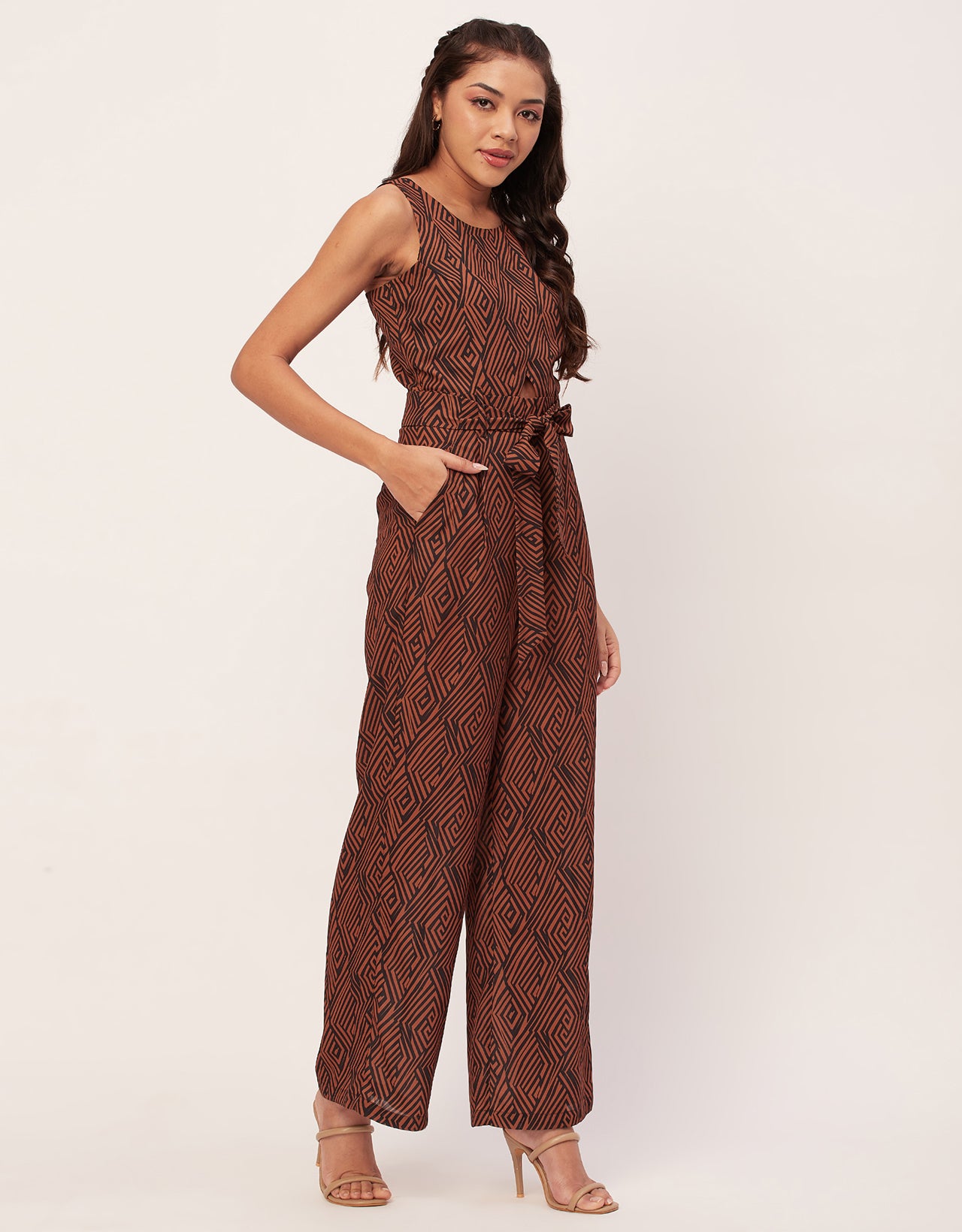 Printed Jumpsuits, Sleeveless