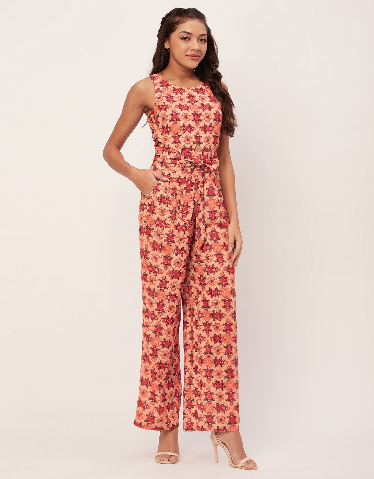 Printed Jumpsuits, Sleeveless