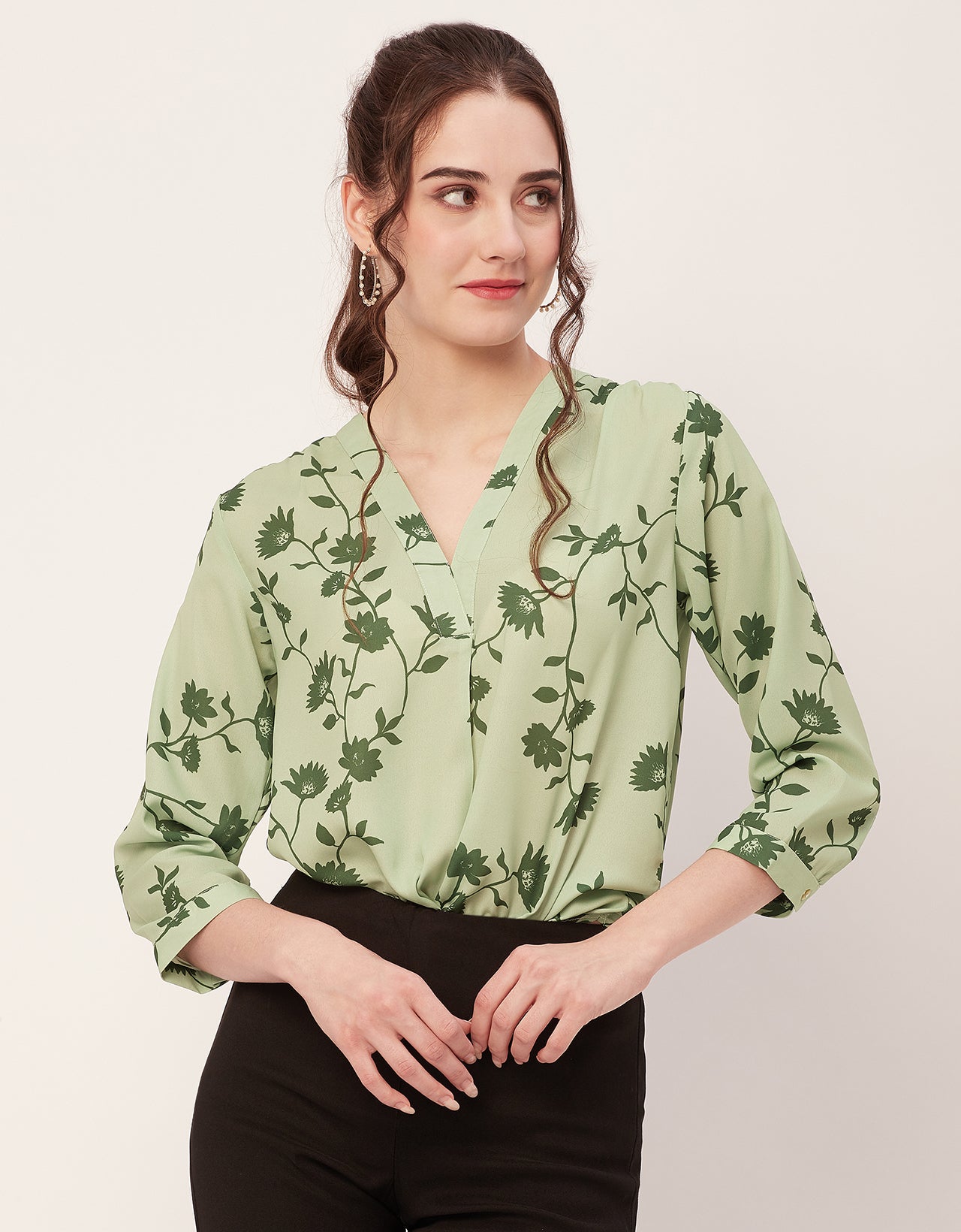 Printed Long Sleeve Top