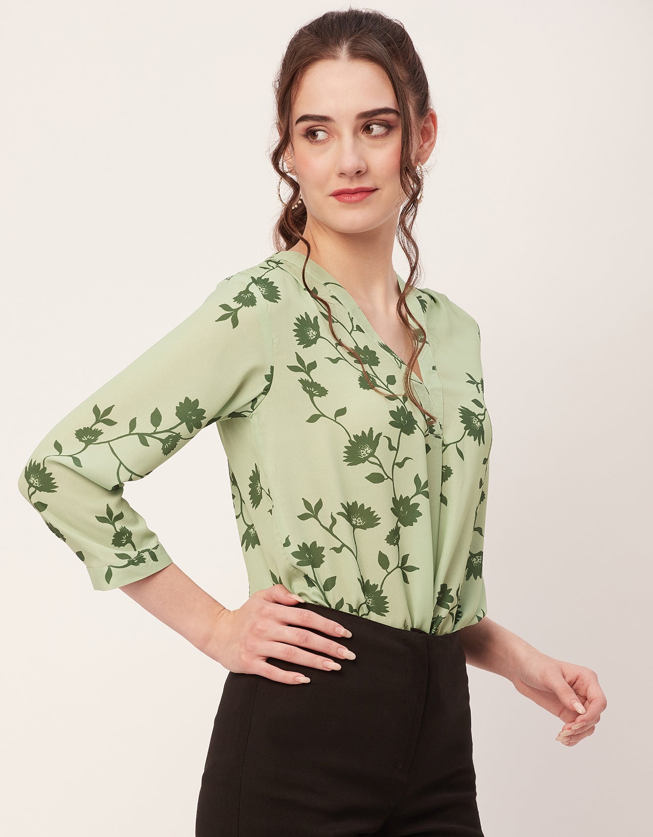 Printed Long Sleeve Top