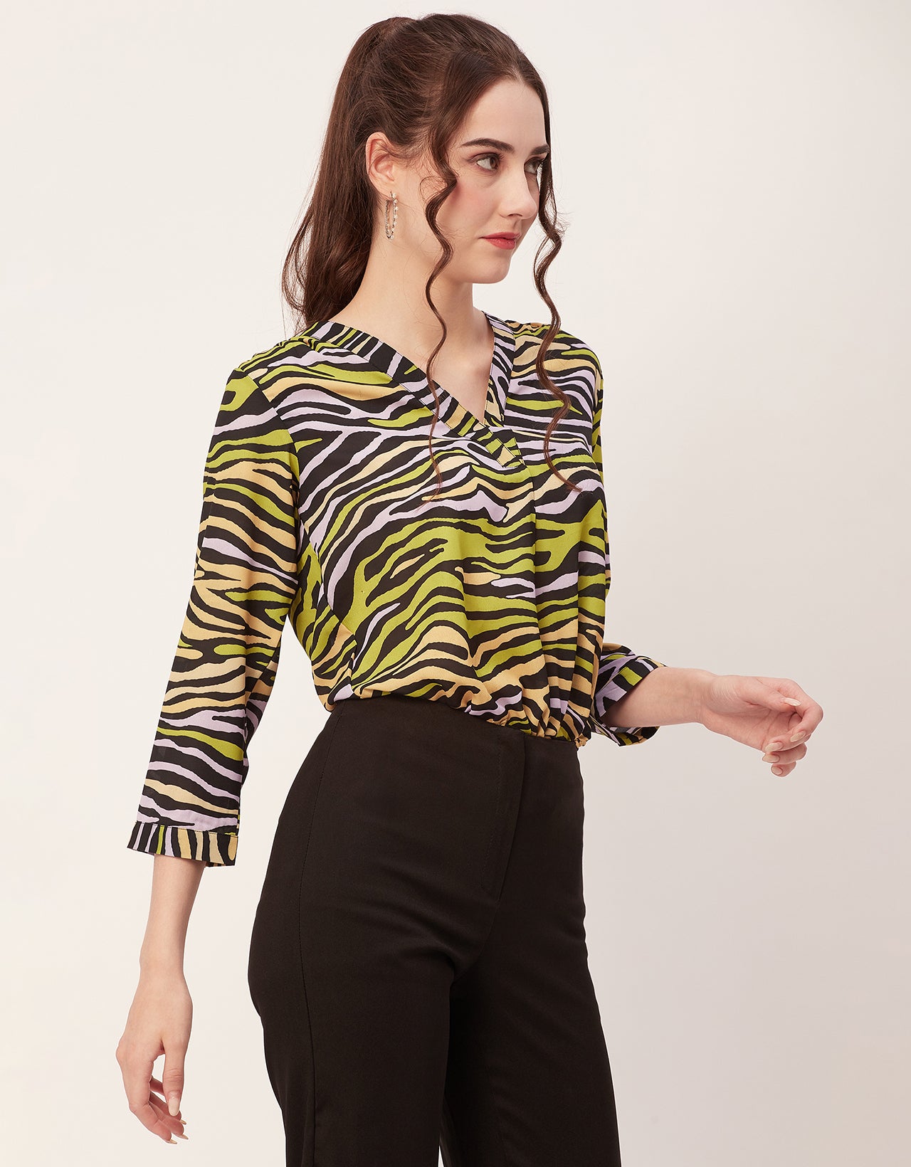 Printed Long Sleeve Top