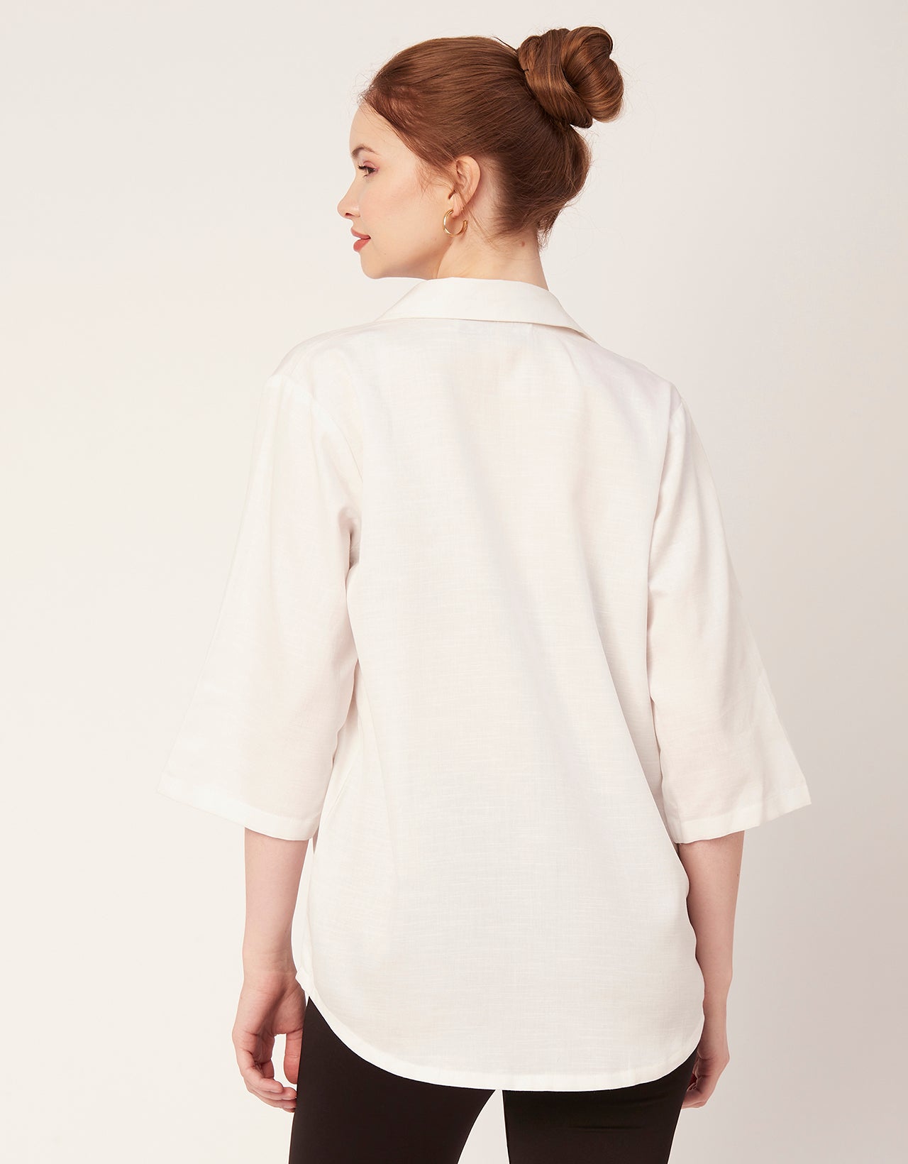 Satin Slub Over-Sized Shirt