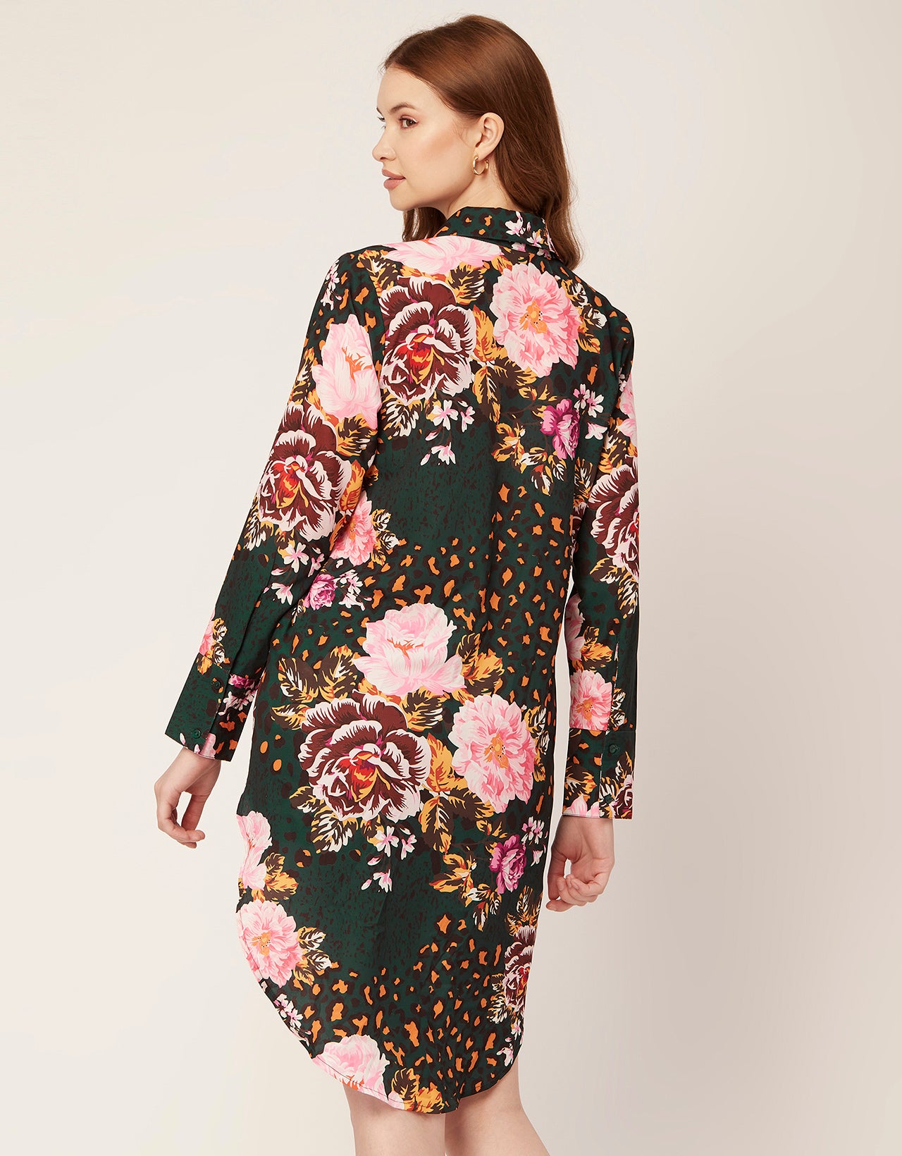 Long Collared Hem Dress