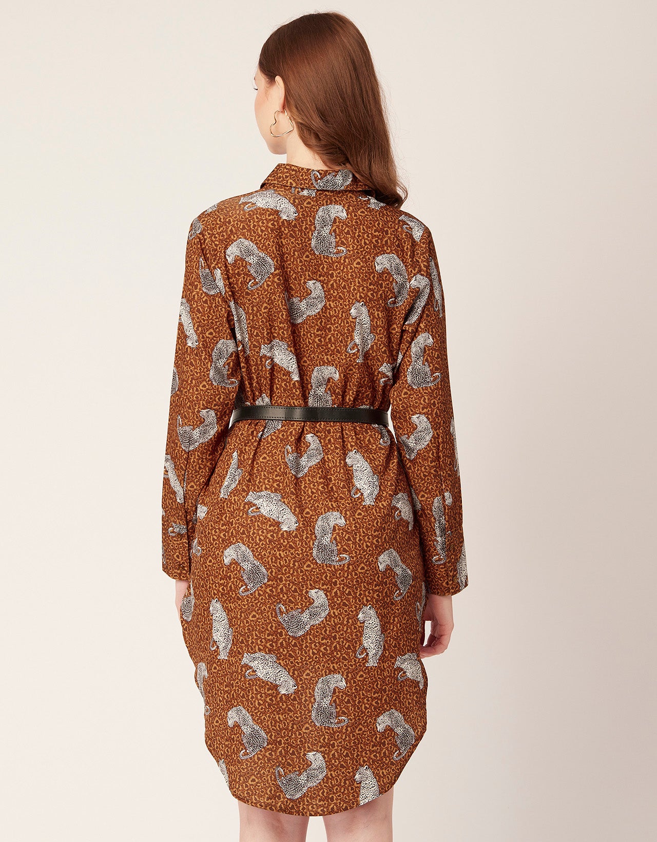 Long Collared Hem Dress