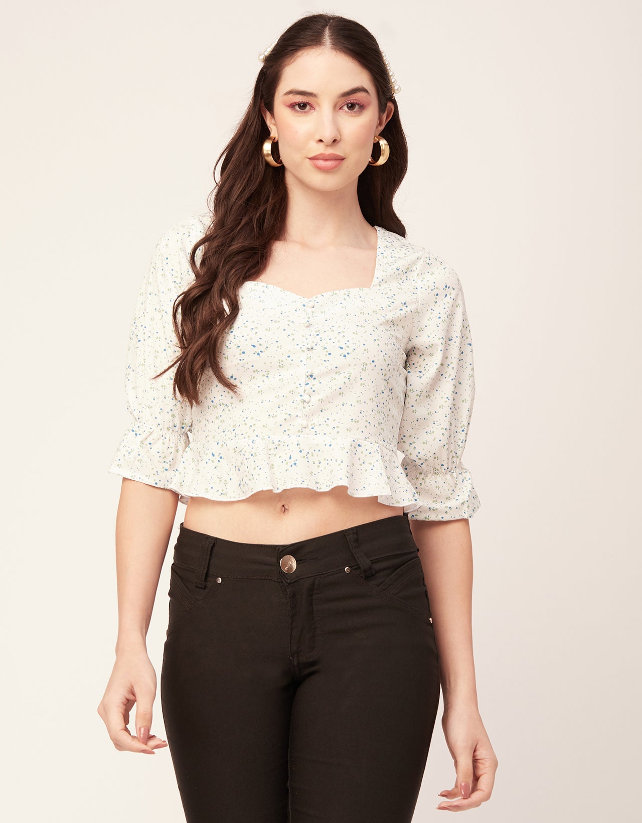 Short Sweetheart Crop Top