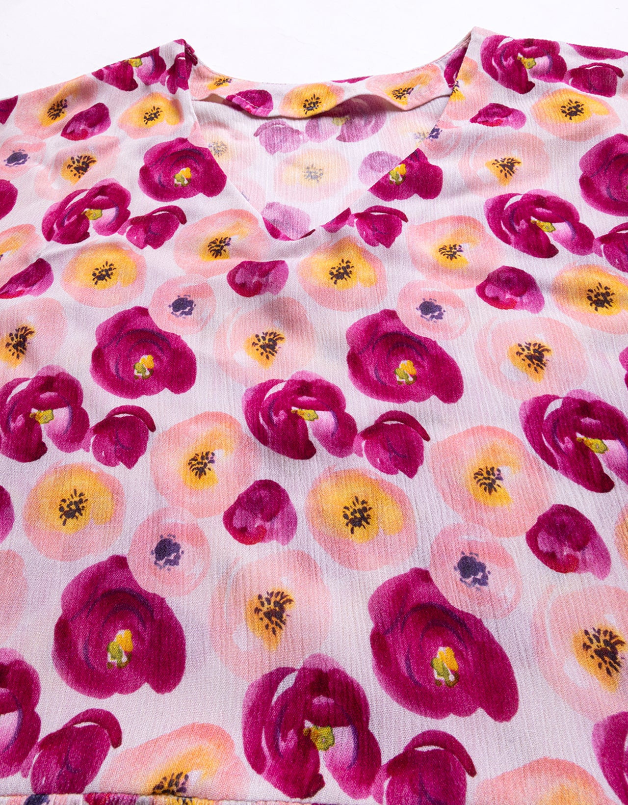 Printed Viscose Loose-Fit Top