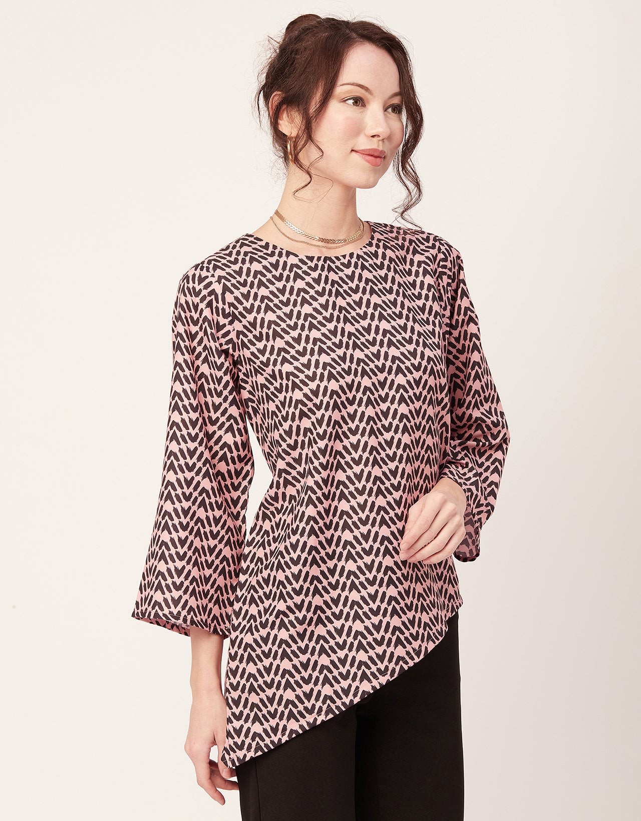 Asymmetric Long Sleeve Top