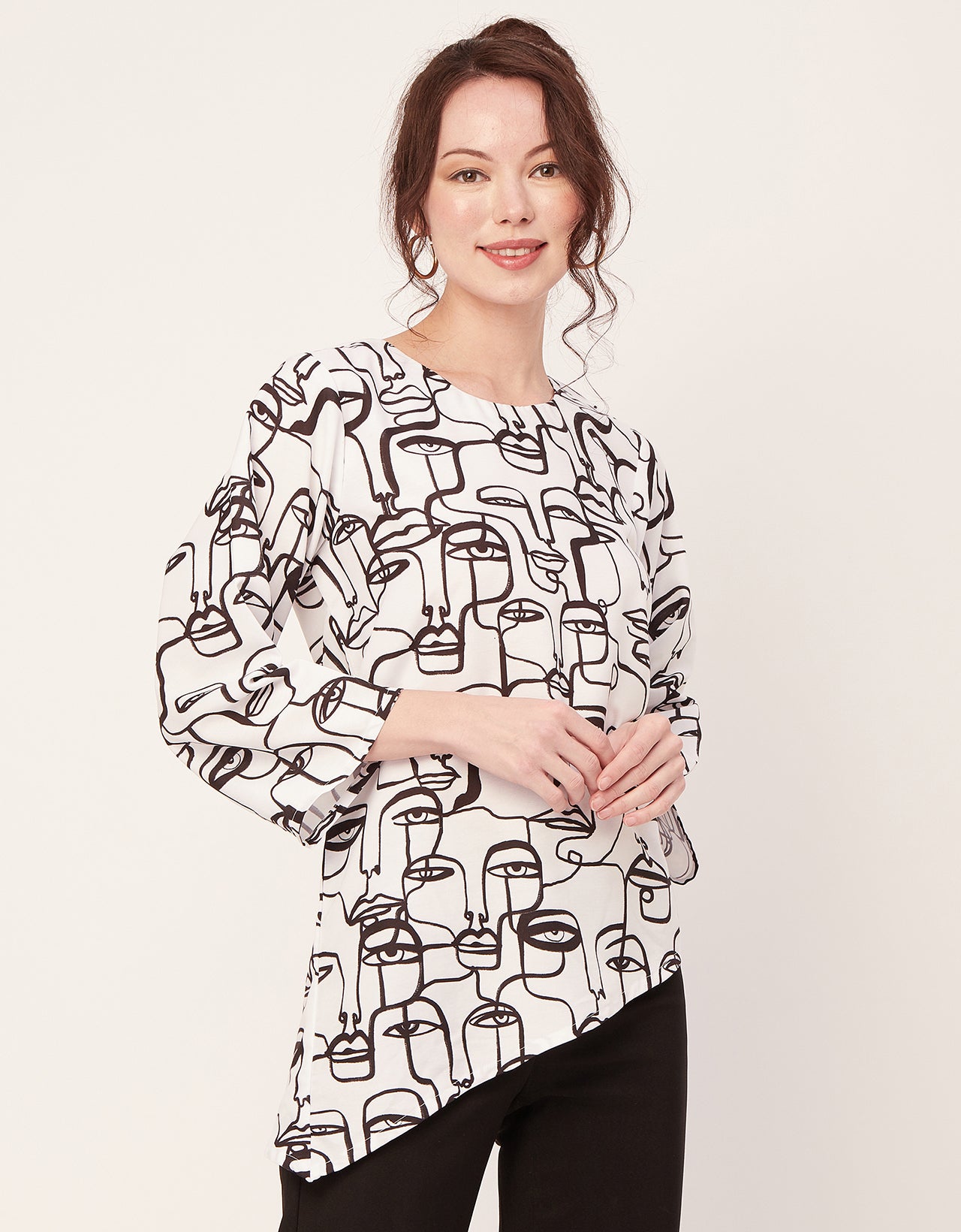 designer asymettric top