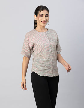 Buttoned Cotton Summer Top
