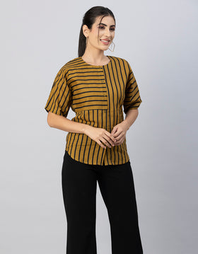 Buttoned Cotton Summer Top