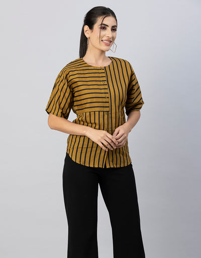 Buttoned Cotton Summer Top