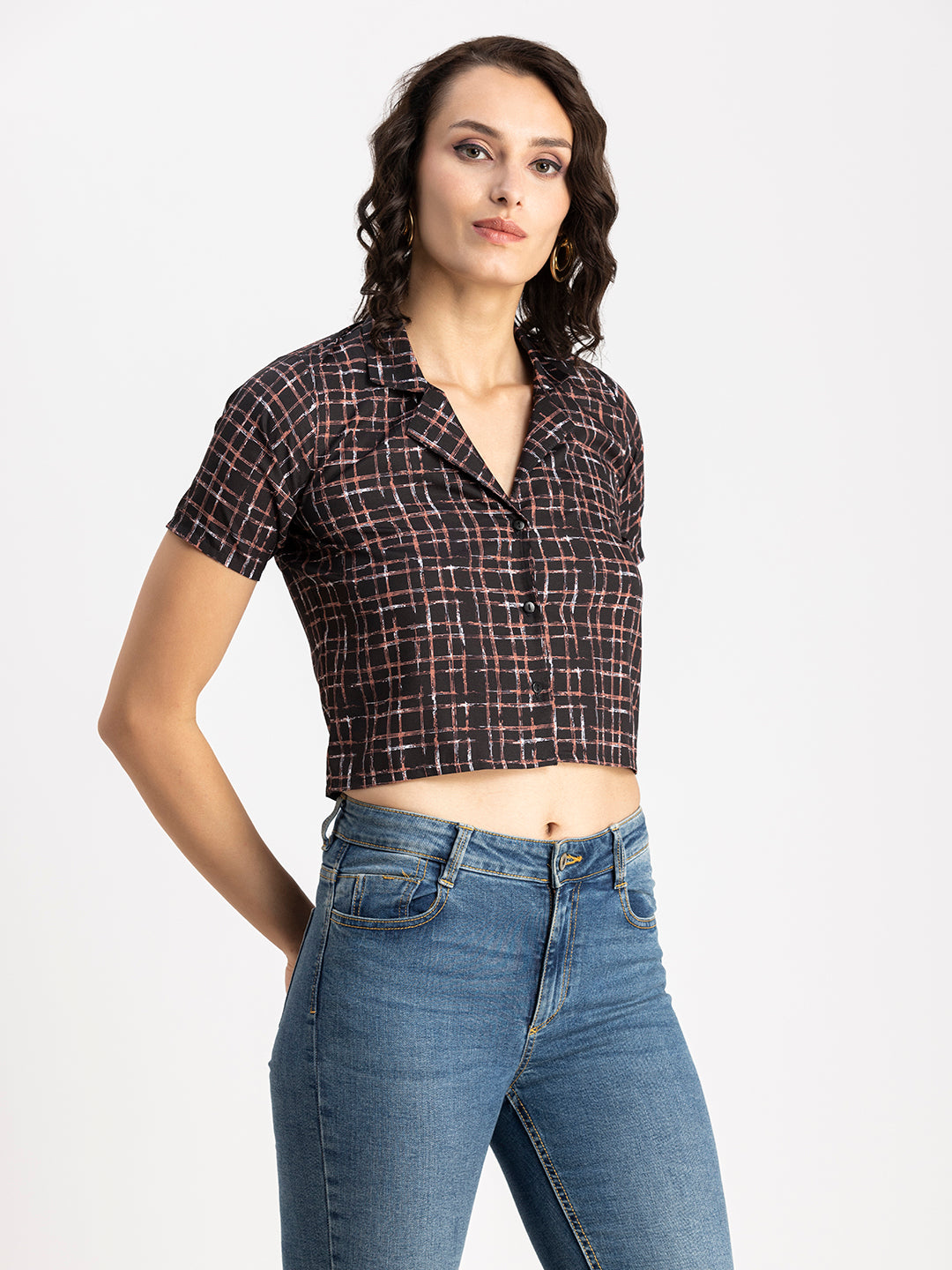 Crop Shirt Buttoned
