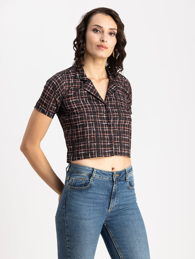 Crop Shirt Buttoned