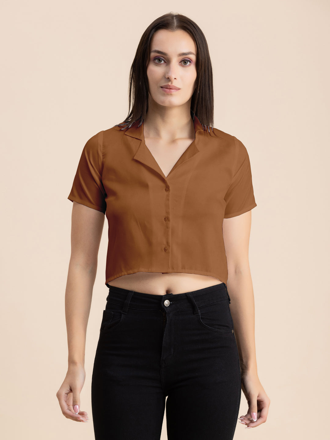 Crop Shirt Buttoned