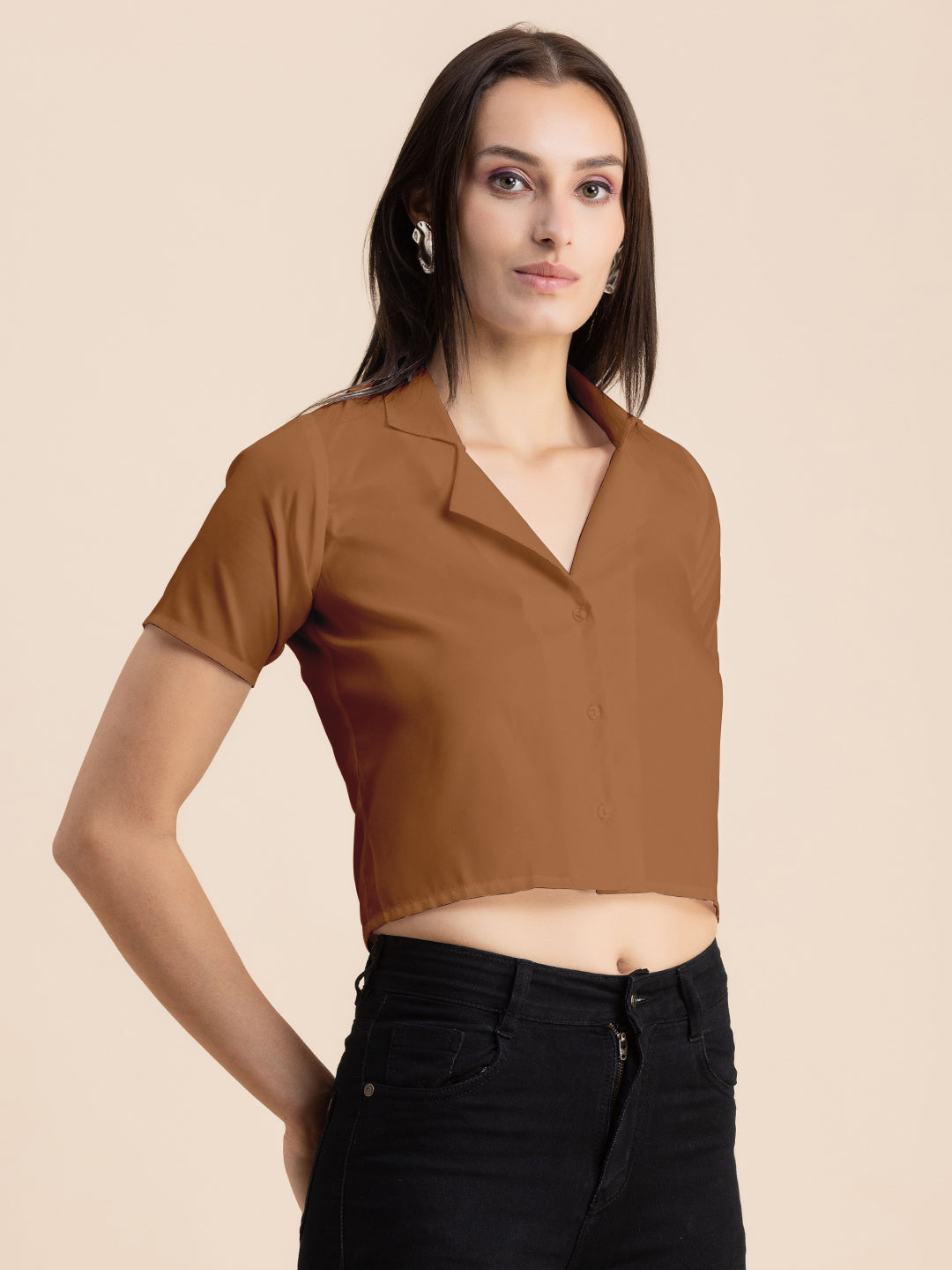 Crop Shirt Buttoned