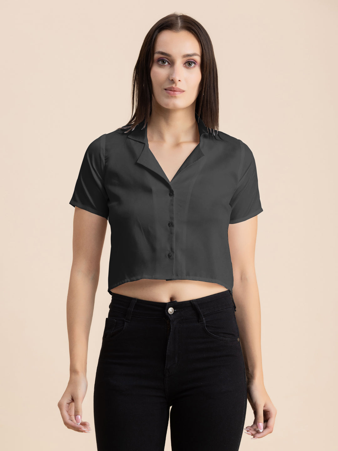 Crop Shirt Buttoned