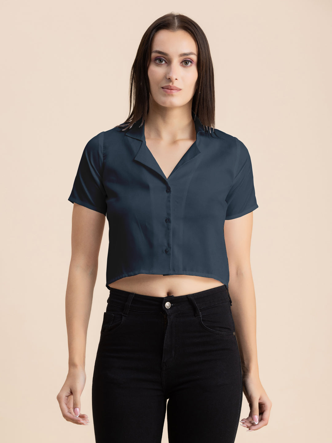 Crop Shirt Buttoned