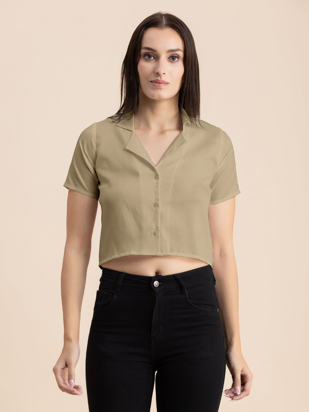 Crop Shirt Buttoned