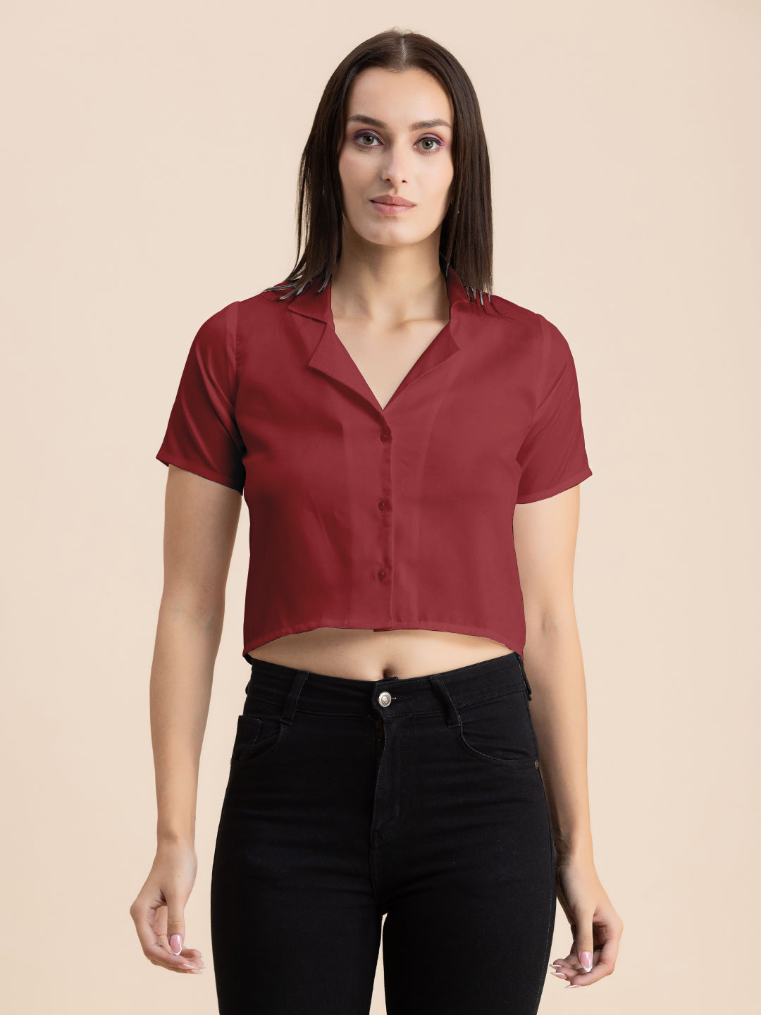 Crop Shirt Buttoned