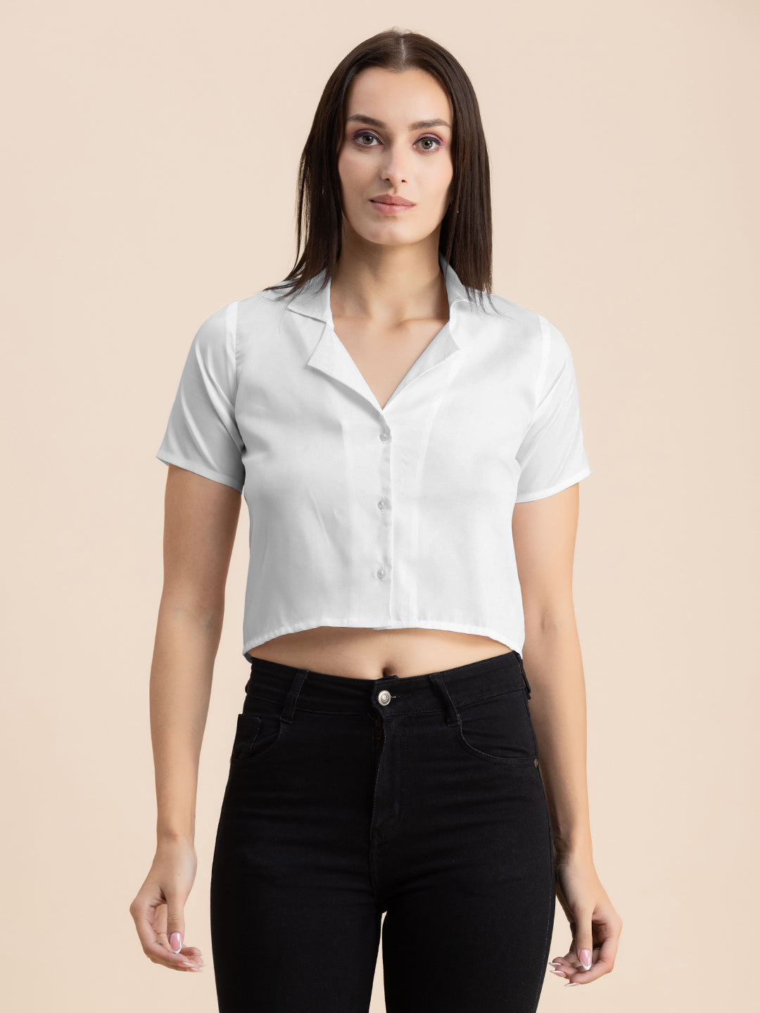 Crop Shirt Buttoned