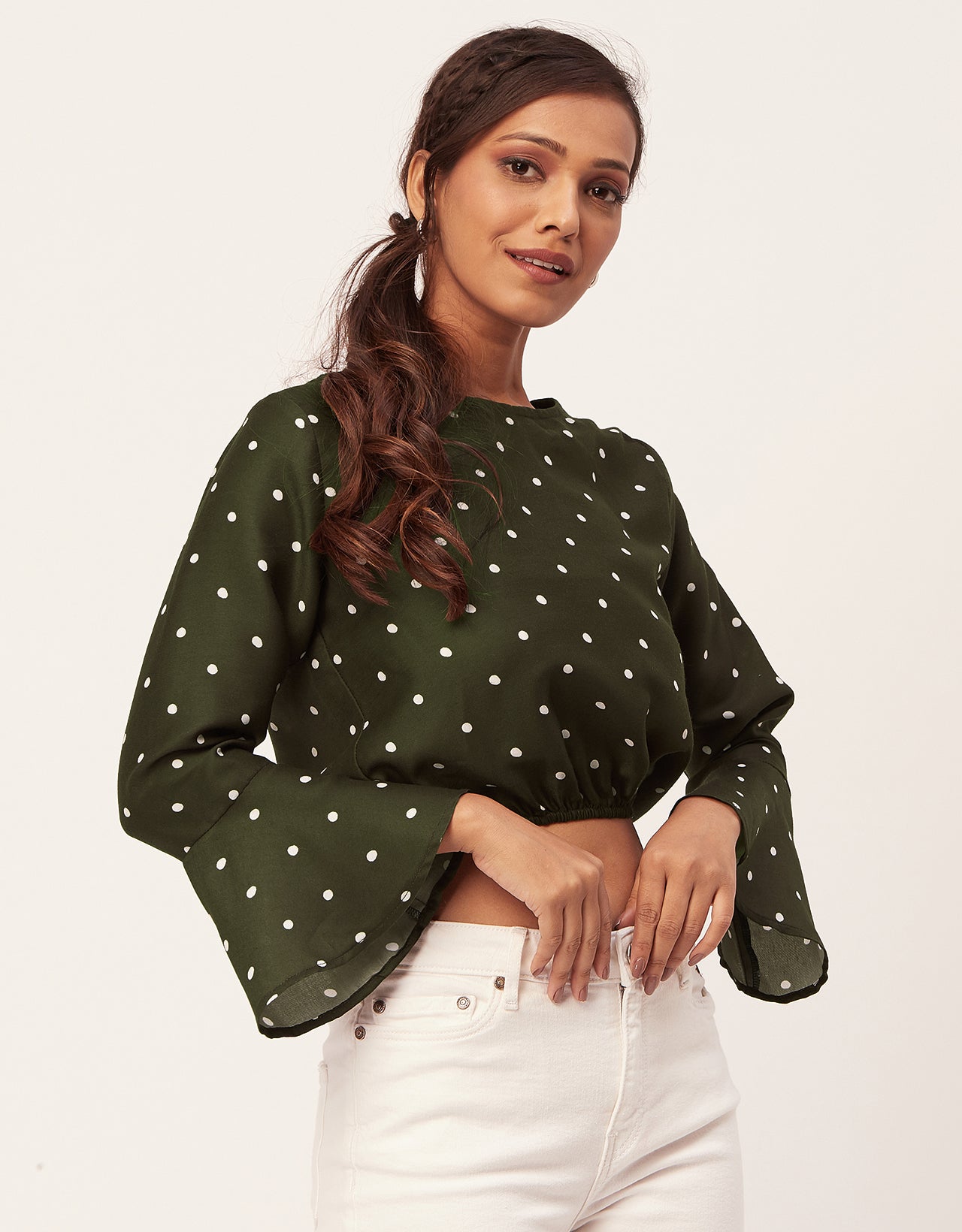 Printed Blouson Long Sleeve