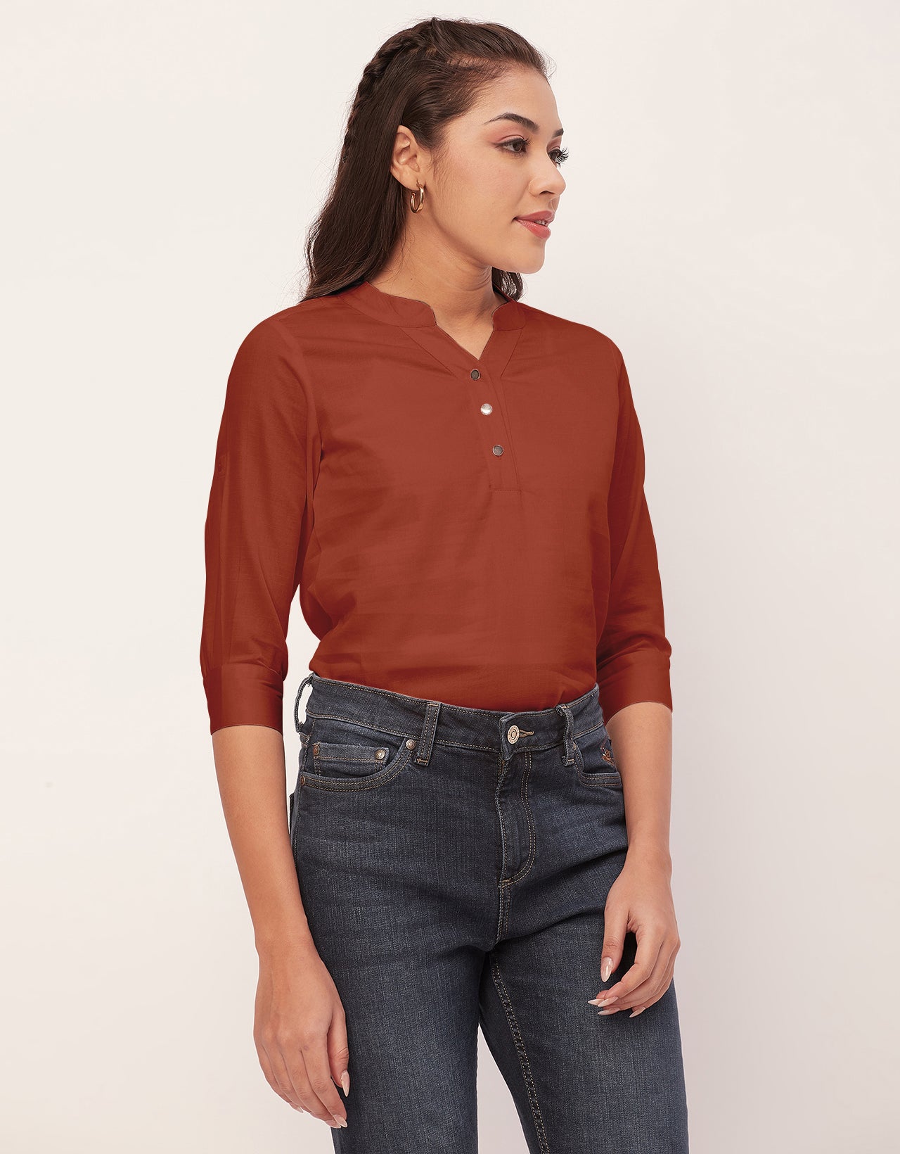 3/4 Sleeve Formal Tops
