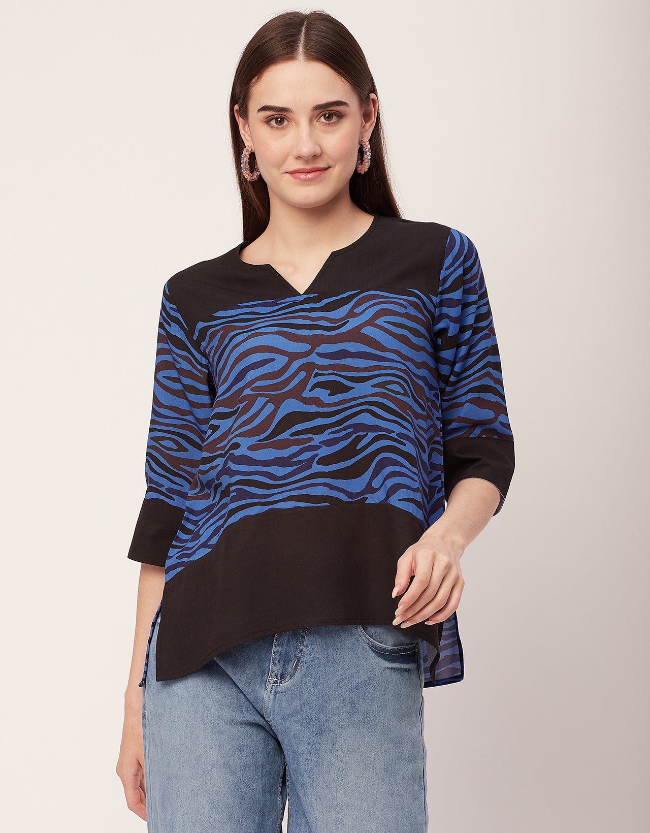 Quarter Sleeve High Low