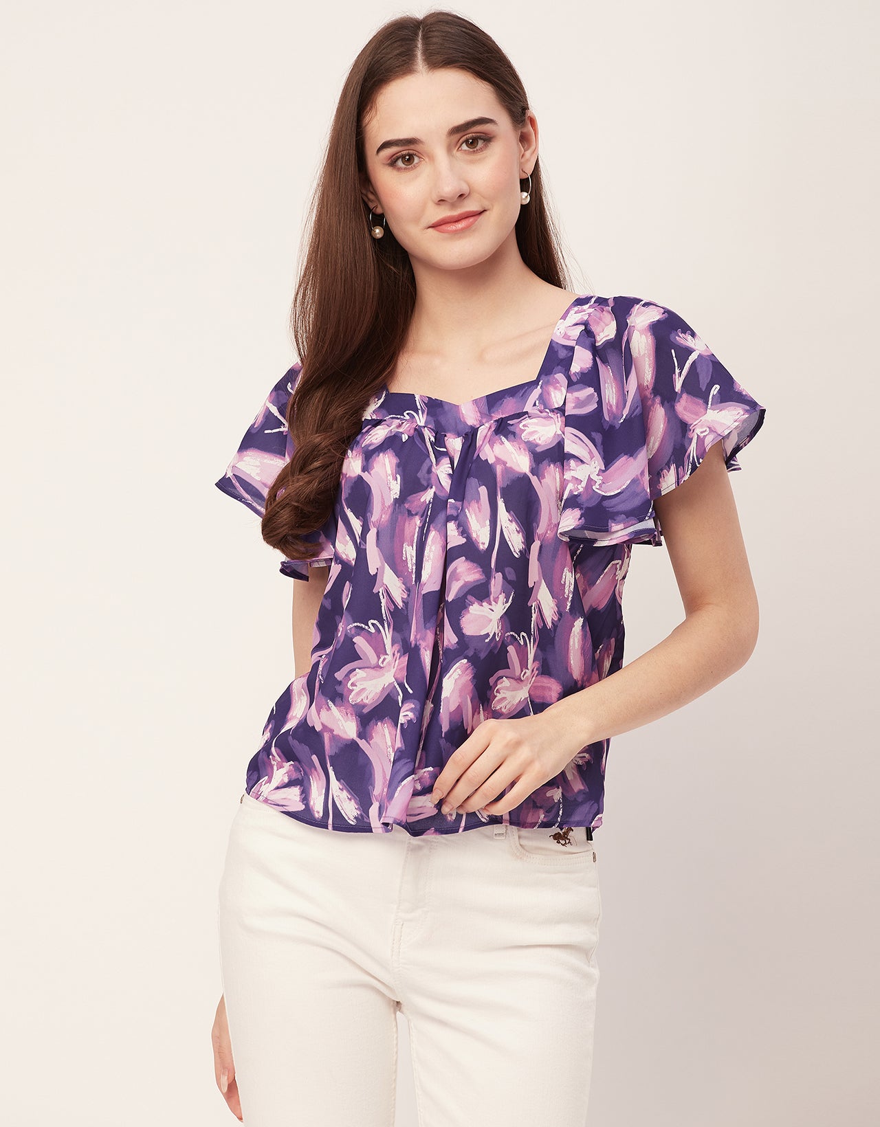 Sweetheart Neck Flutter