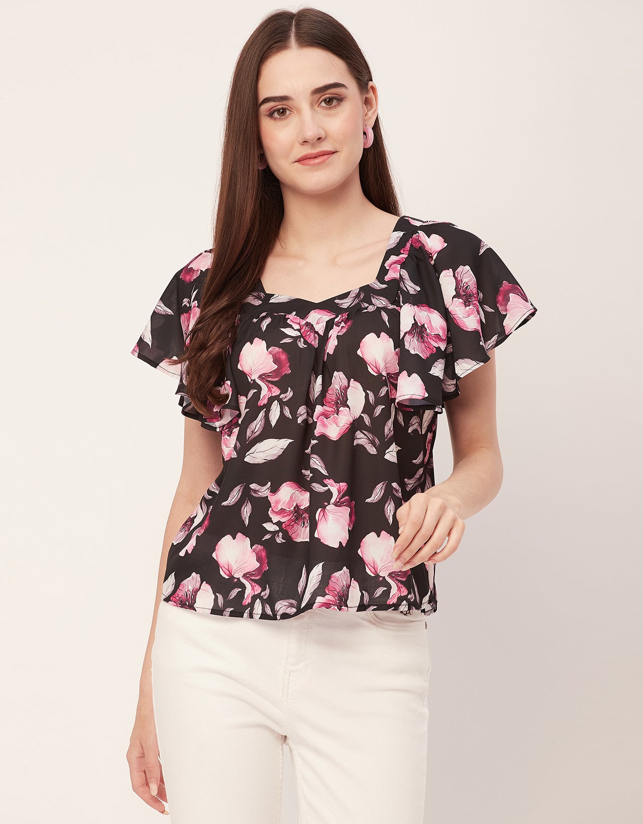 Sweetheart Neck Flutter