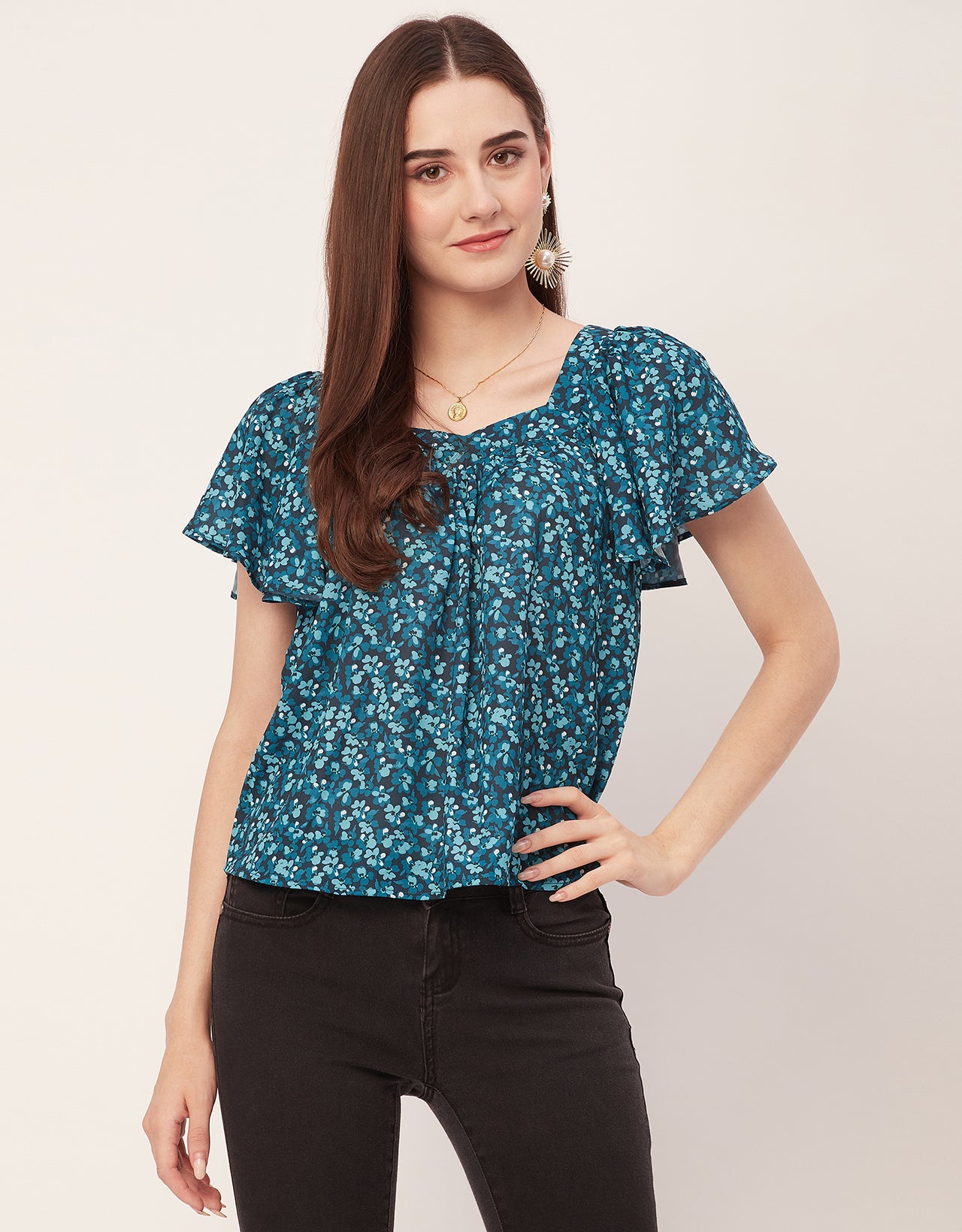 Sweetheart Neck Flutter
