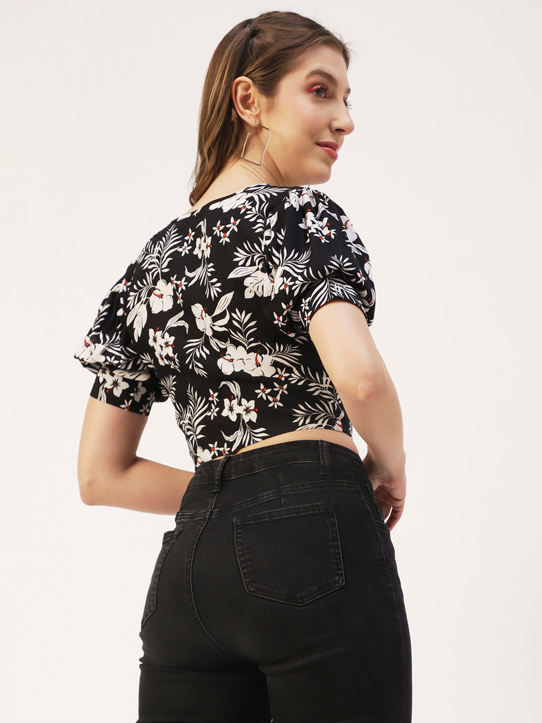 Viscose Rayon V-Neck Top