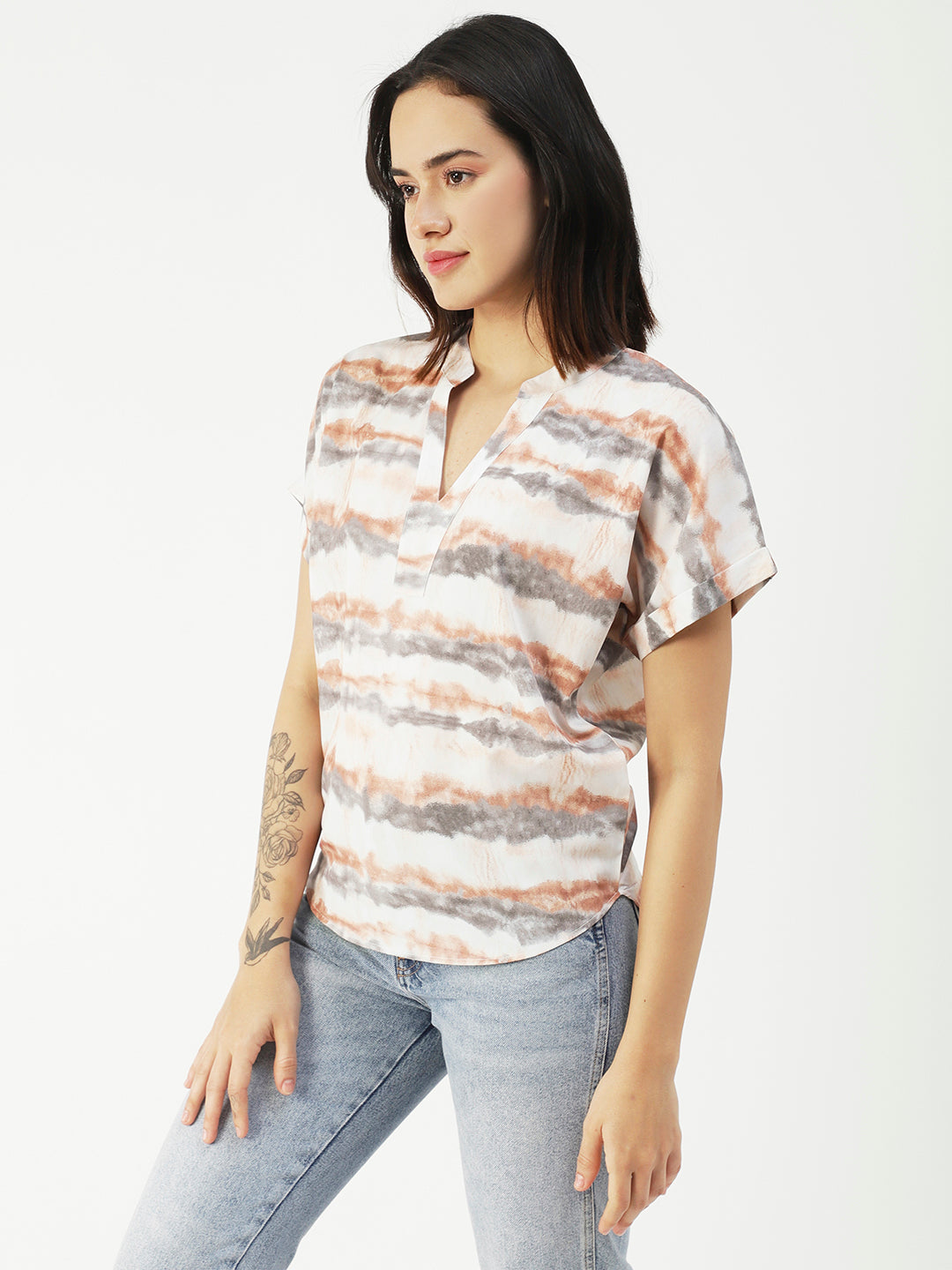 V-Neck Short Sleeve Top