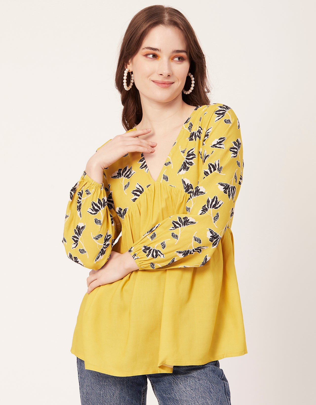 V-Neck Rayon Summer Top