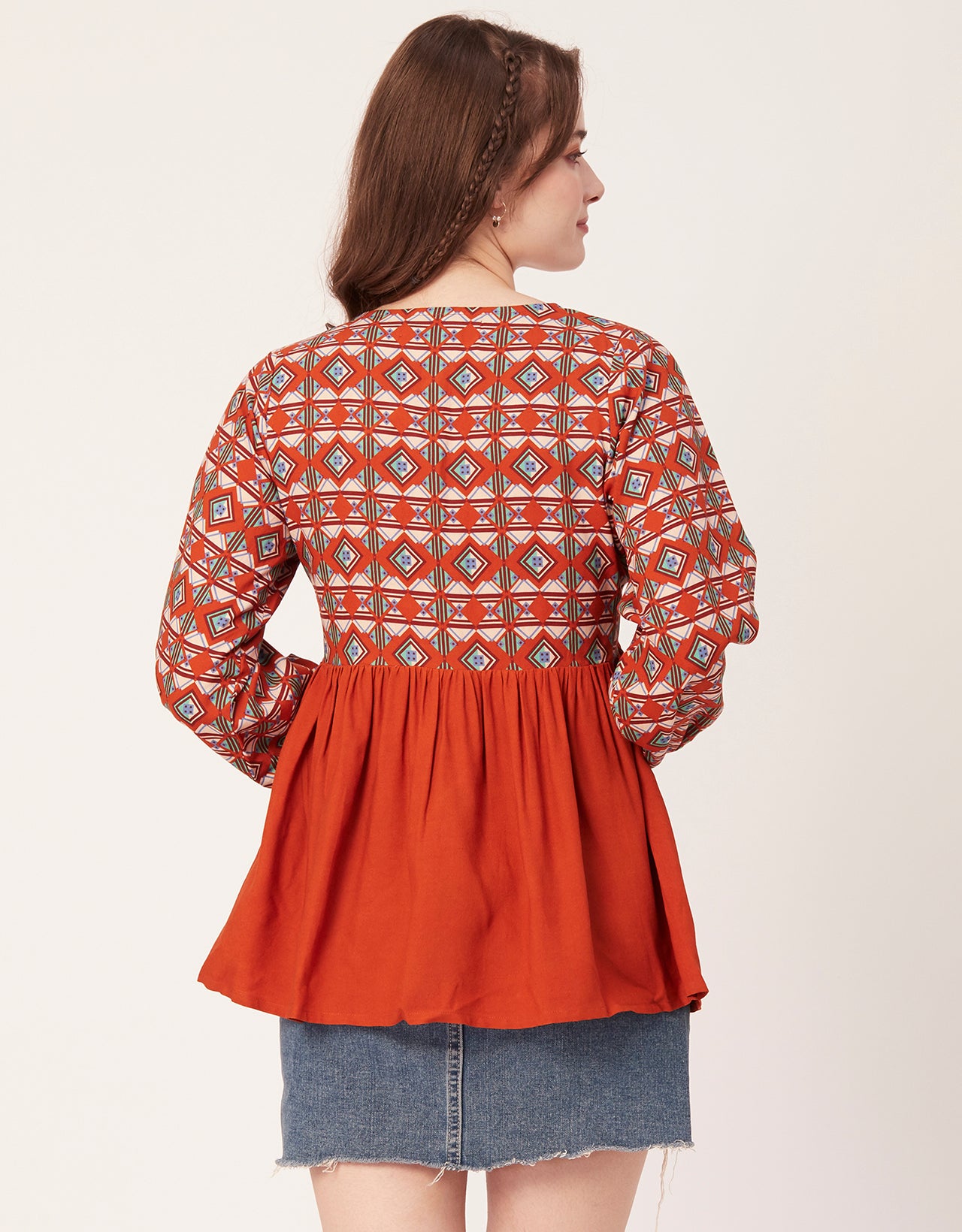 V-Neck Rayon Summer Top