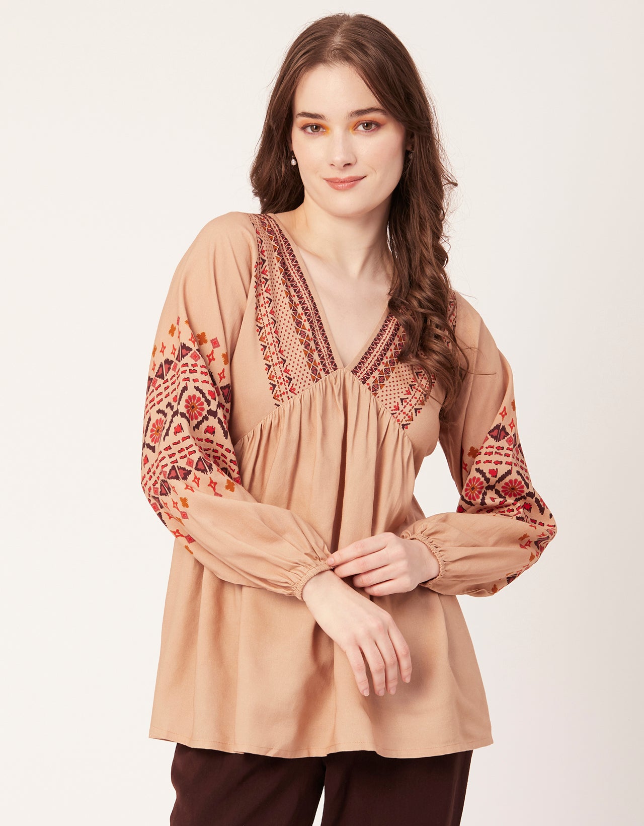 V-Neck Rayon Summer Top