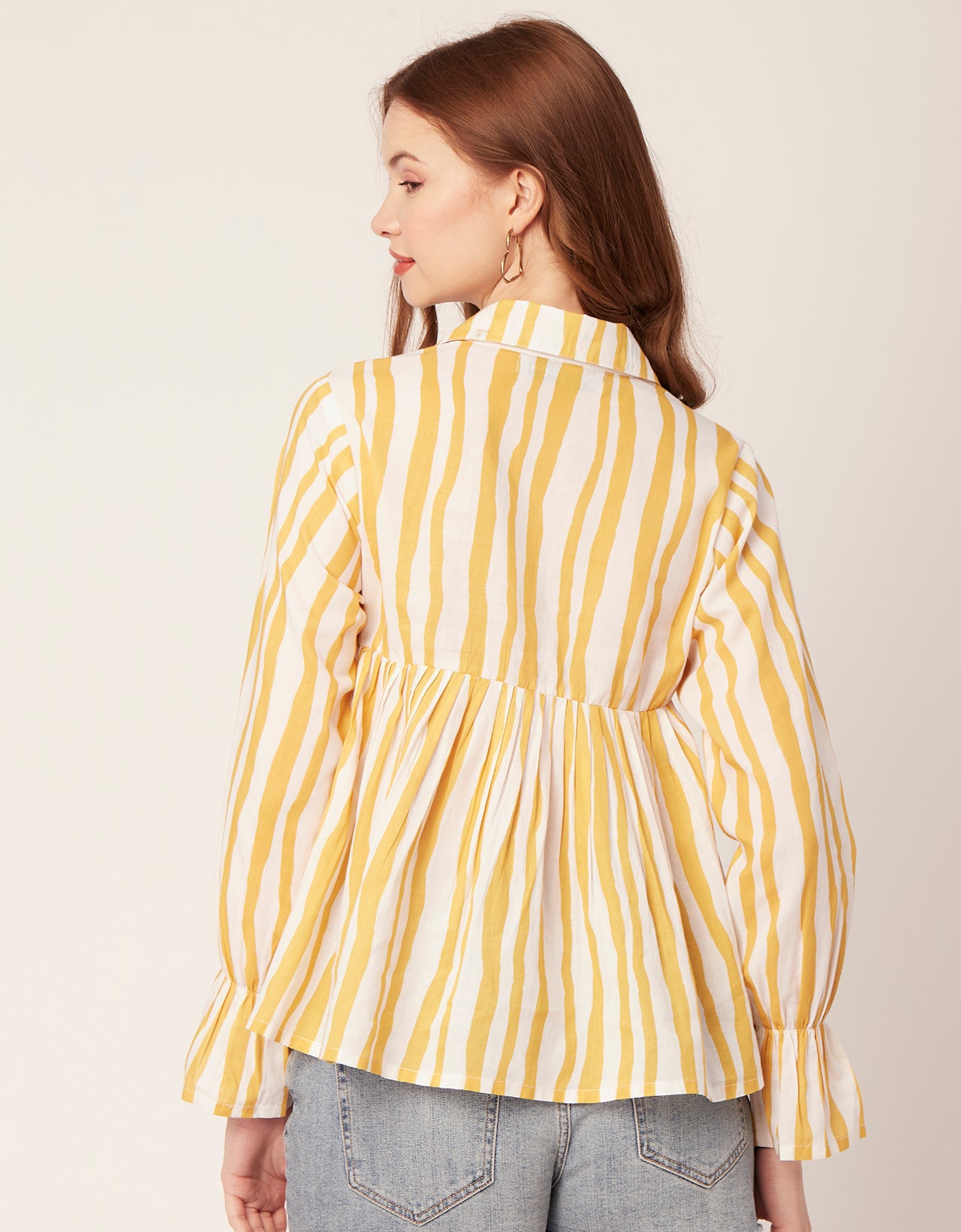 Printed Pleated Summer Top