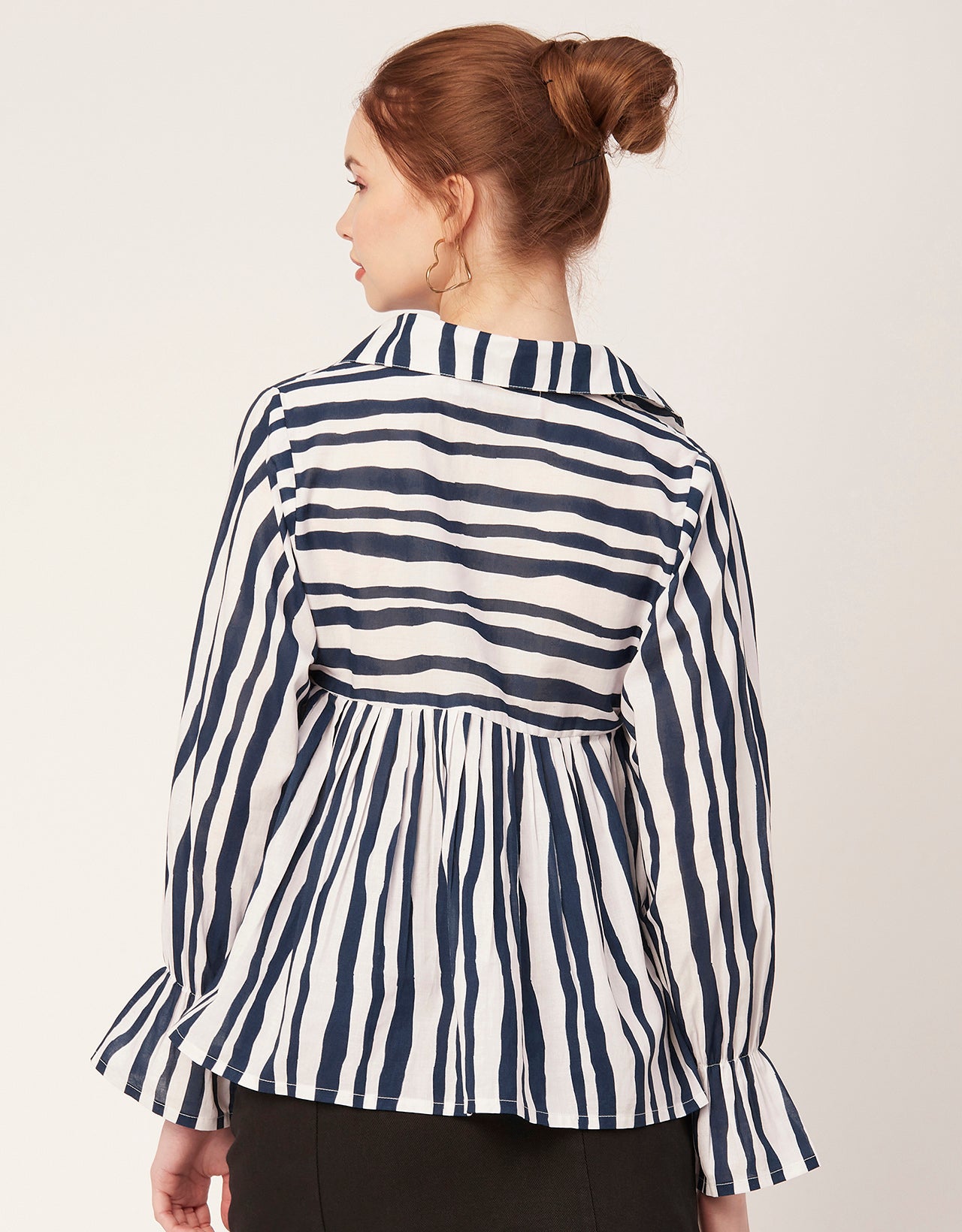 Printed Pleated Summer Top