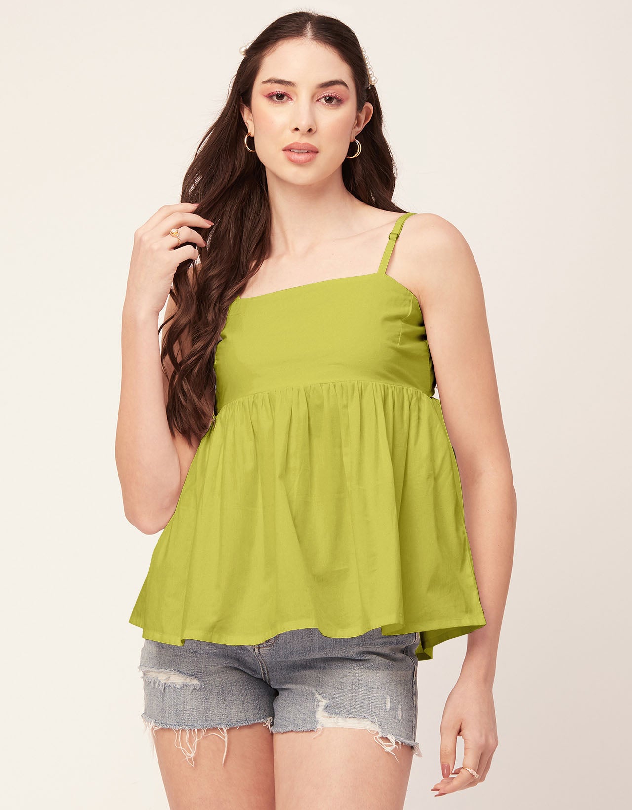 Green styled back top
