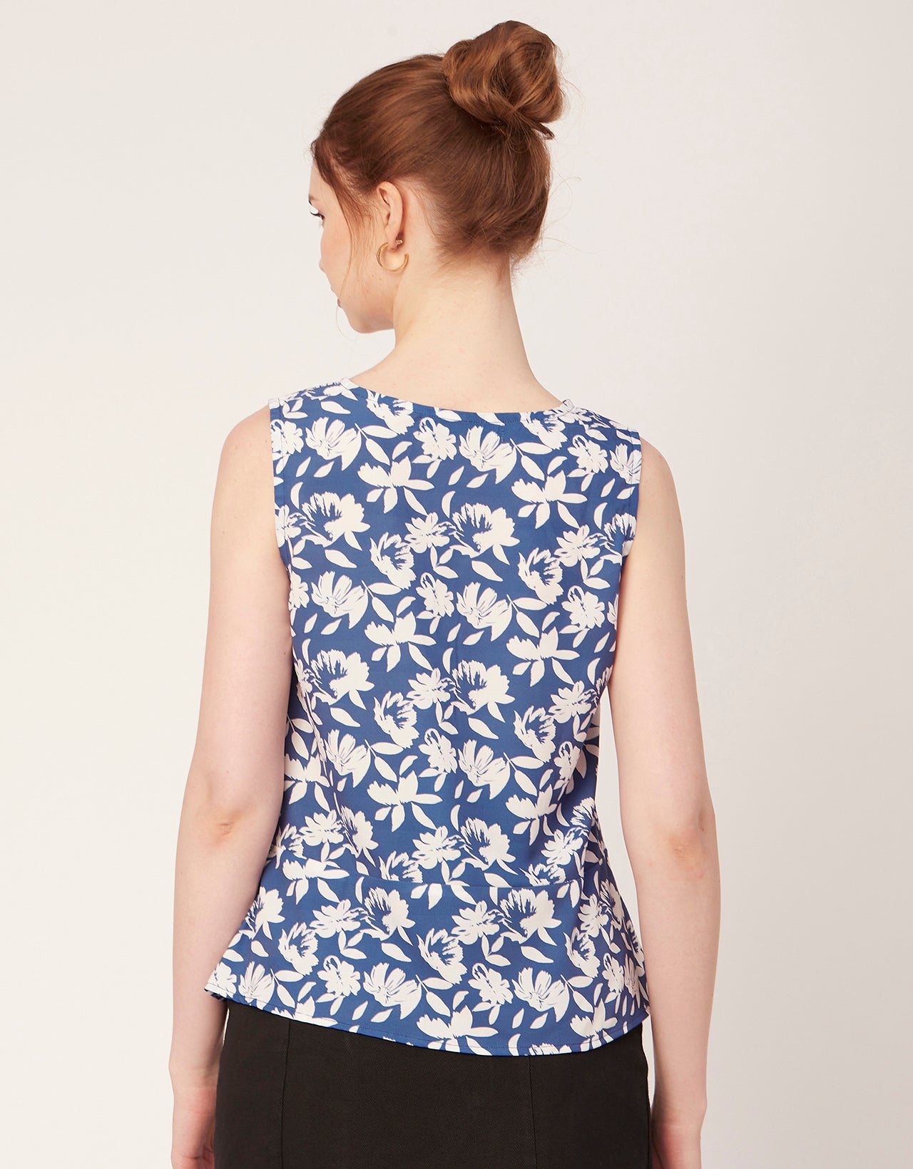 Printed V-Neck Tank Top